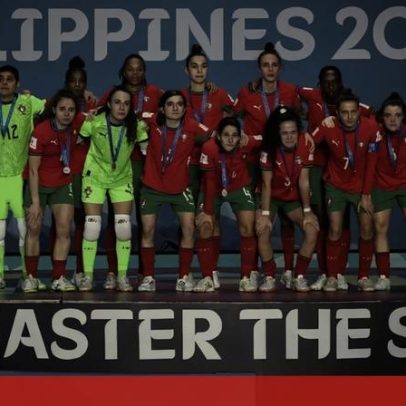 Brasil vence Portugal por 3-0 e conquista prata histórica no futsal