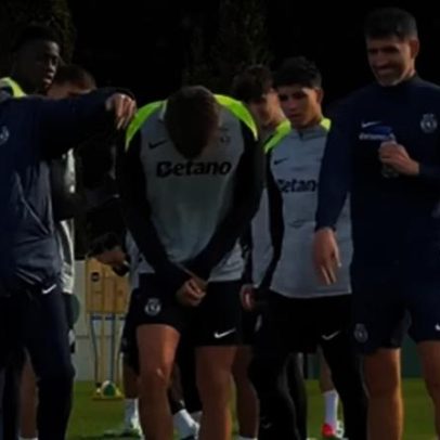 Sporting revela novidade no treino na véspera do jogo com o Bayern Munique