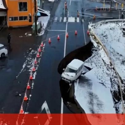 Sismo no Japão provoca destruição extensa, vídeo mostra estragos