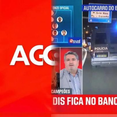 Intervenção policial após confusão junto ao Estádio da Luz