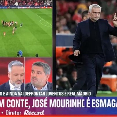 Rui Costa e Mourinho teriam pedido elogiar empate em casa com o Sporting