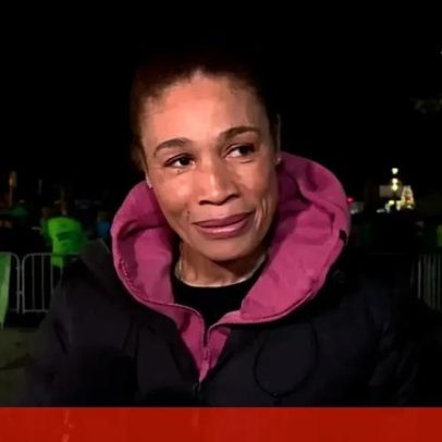 Naide Gomes radiante na São Silvestre El Corte Inglés