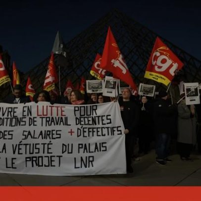 Trabalhadores do Louvre em greve fecham museu
