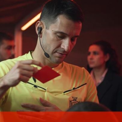Árbitro de Braga-Santa Clara surpreendido por criança junto ao túnel