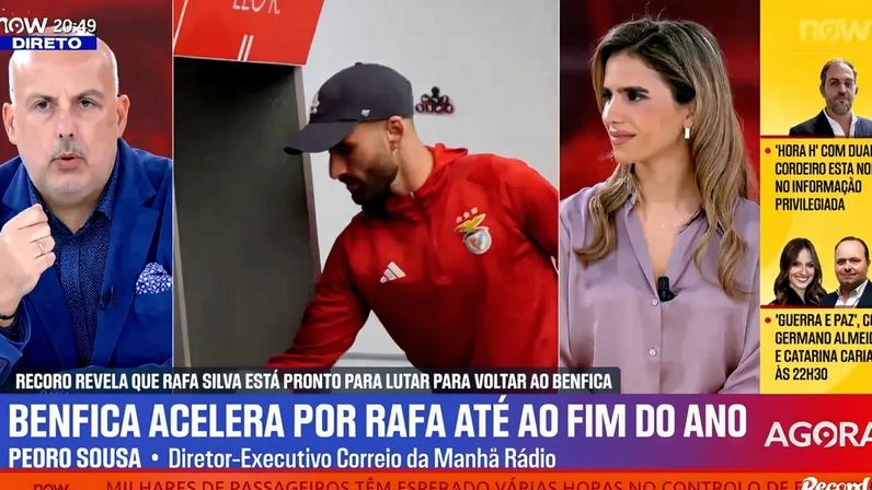Mourinho quer Rafa Silva; chega ao Benfica e joga