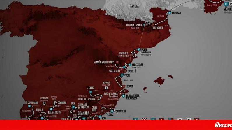 Volta a Espanha de 2026: percurso do Mónaco a Granada