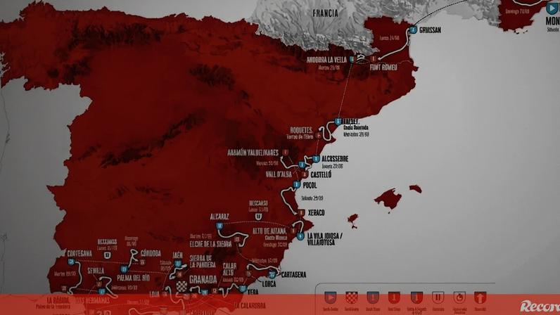 Volta a Espanha de 2026: percurso do Mónaco a Granada