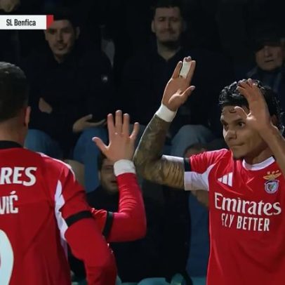 Ríos marca de primeira e coloca Benfica na frente em Faro