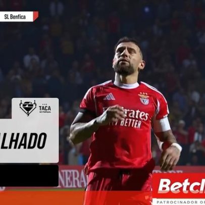 Otamendi falha penálti na Taça de Portugal