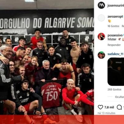 Mourinho alcança 750ª vitória e Sudakov responde com Respect