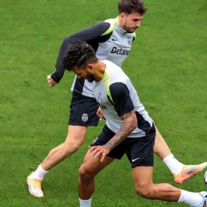 Sporting divulga o onze provável para o jogo com o Santa Clara nos Açores