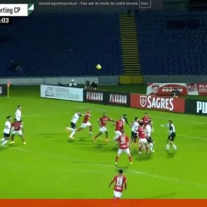 Lance nos descontos de Santa Clara-Sporting terminou em penálti para o Sporting