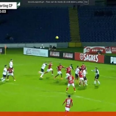 Lance polémico nos descontos entre Santa Clara e Sporting acabou em penálti
