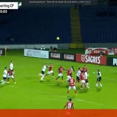 Iturralde analisa o penálti no Santa Clara-Sporting