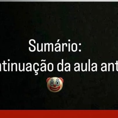 André Almeida usa JP e palhaço em mensagem: continuação da aula anterior