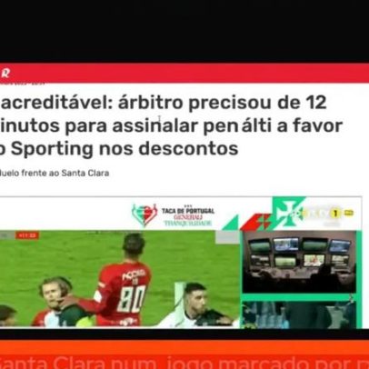 Polémica nos Açores com penálti de 12 minutos a favor do Sporting