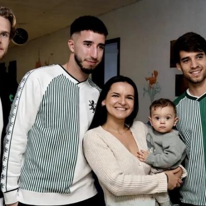 Capitães do Sporting visitam o Hospital Garcia de Orta com presentes
