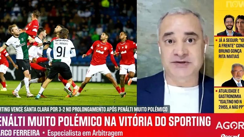 Marco Ferreira acusa incompetência do VAR e de João Pinheiro após 12 minutos