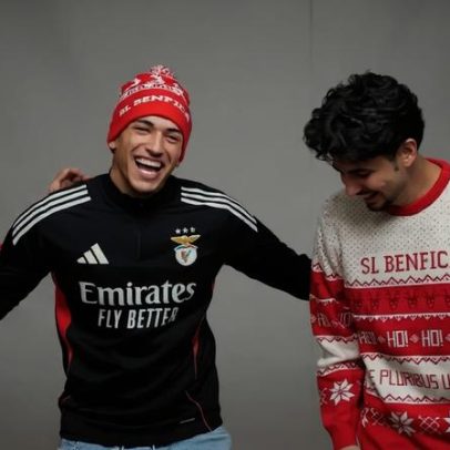 Atletas das modalidades e futebolistas do Benfica interpretam música de Natal
