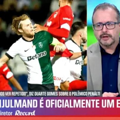 Vítor Pinto comenta penálti sobre Hjulmand e critica Duarte Gomes