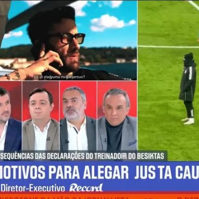 Treinador do Besiktas irrita-se com Rafa por 125 passos no treino