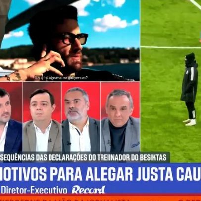 Motivo da irritação do treinador do Besiktas: 125 passos de Rafa no treino