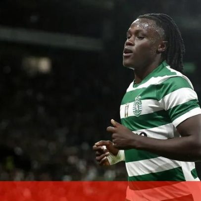 Quenda opera com sucesso o pé direito; foto publicada pelo extremo do Sporting