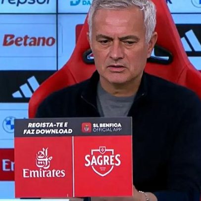 Mourinho em conferência em direto, atualização em tempo real