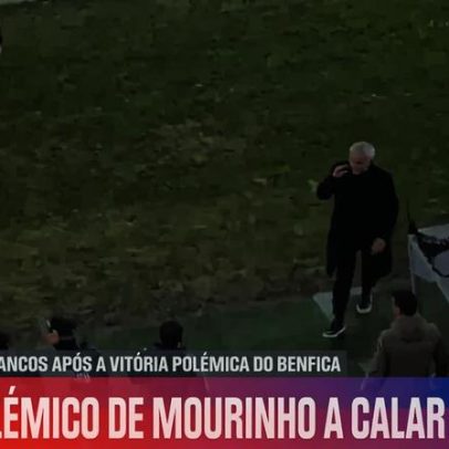 Mourinho manda calar o banco do Famalicão no final do jogo