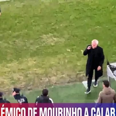 Mourinho manda calar o banco do Famalicão no final do jogo