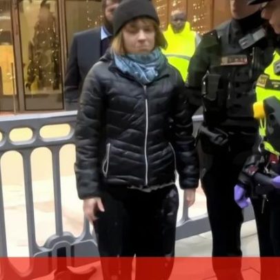 Greta Thunberg detida em Londres durante protesto pró-Palestina