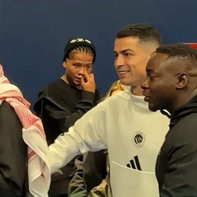 Irmão de Ângelo fica em lágrimas após foto com Cristiano Ronaldo