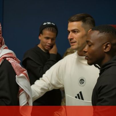 Irmão de Ângelo fica em lágrimas após foto com Cristiano Ronaldo
