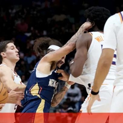 Confronto físico entre José Alvarado e Mark Williams marca jogo da NBA