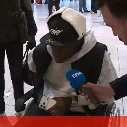 Quenda de cadeira de rodas ruma a Londres com promessa de regresso em dois meses