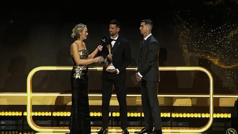 Momento nos Globe Soccer Awards
