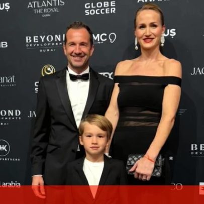 Frederico Varandas marcou presença nos Globe Soccer Awards e posou com a família