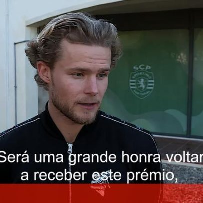 Hjulmand no Sporting em 2026 e honra de receber Prémio Artur Agostinho