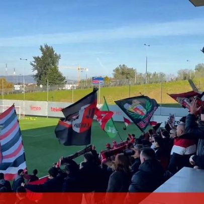 Sp. Braga encerra o ano com treino lotado de adeptos
