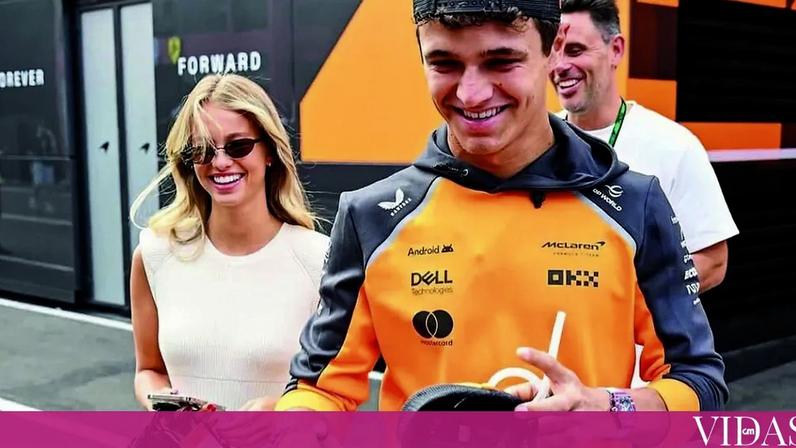 Margarida Corceiro com Lando Norris na prova da Hungria - FOTO: Direitos Reservados