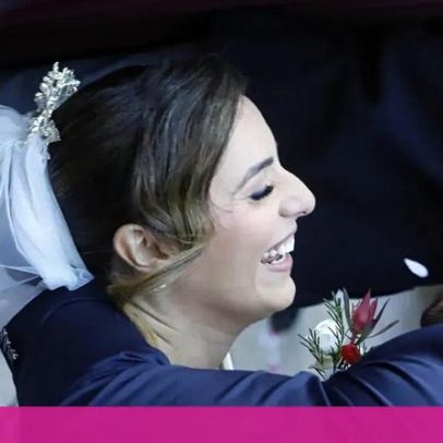 Rita Matias realiza sonho de menina ao casar na igreja dos avós