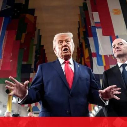Trump e personalidades na passadeira vermelha antes do sorteio do Mundial 2026