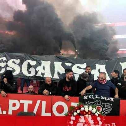 Benfica homenageia o chefe dos Diabos Vermelhos antes do dérbi com o Sporting