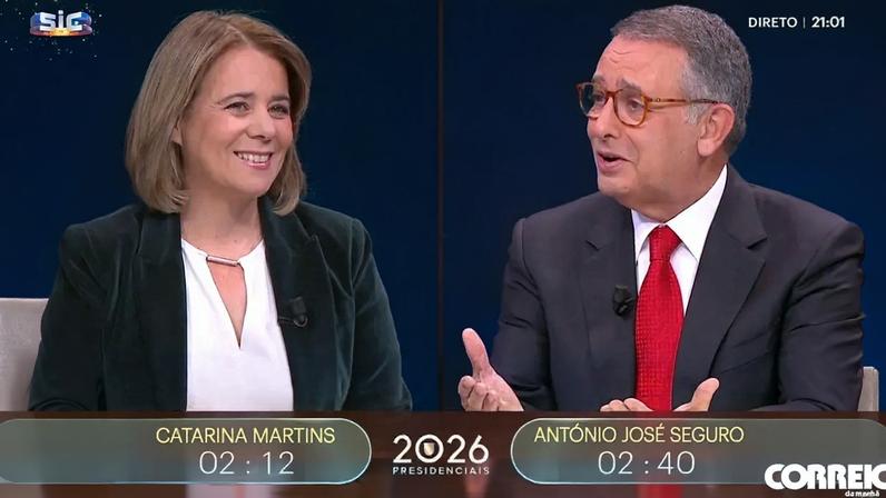 Catarina Martins cola Seguro à direita; socialista defende presidente moderado