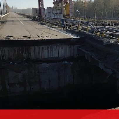 Barragem de Pecheneg atingida por míssil russo, dizem autoridades ucranianas