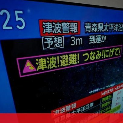 Sismo de magnitude 7.2 abala o Japão; alerta de tsunami ativo