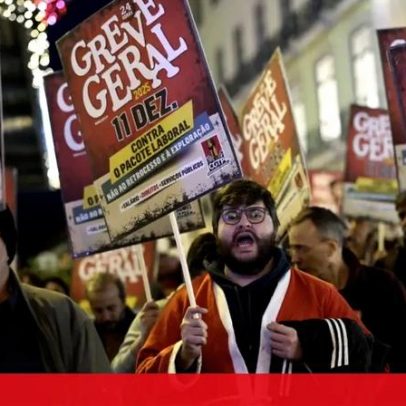 Greve geral em Portugal ganha destaque na BBC