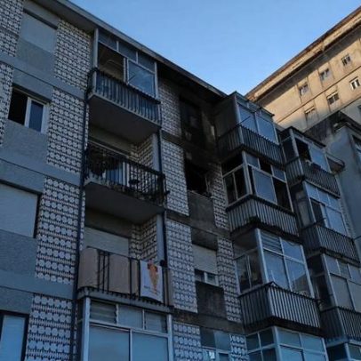 Quatro feridos num incêndio num prédio em Vila Nova de Gaia