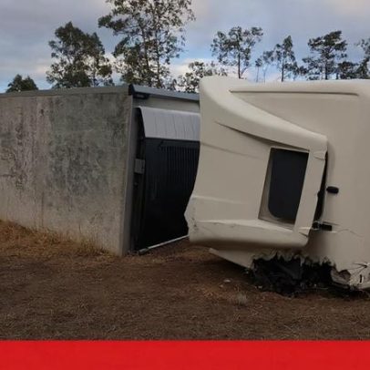 Ferido após despiste de camião em Estarreja