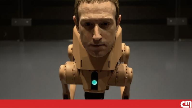 Zuckerberg, Musk e Bezos transformados em cães-robô numa instalação artística